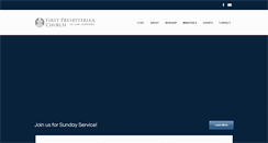 Desktop Screenshot of firstpresbyterianchurchsl.org